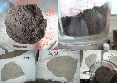 Canadian sludge sands test samples